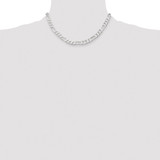 Sterling Silver 7.5mm Figaro Chain - QF-DCC3BECC-7338