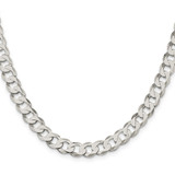 Sterling Silver 7.5mm Flat Curb Chain - QL-DE0BFB26-3594