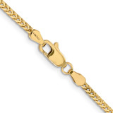 14K 30 inch 2mm Franco with Lobster Clasp Chain