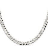Sterling Silver 7mm Beveled Curb Chain - QF-A94427C3-1374