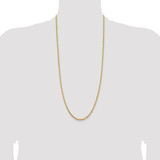 14K 30 inch 3.25mm Diamond-cut Rope with Lobster Clasp Chain