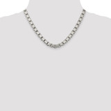Sterling Silver 7mm Box Chain - QB-078C9B07-7195
