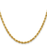 14K 30 inch 3.75mm Diamond-cut Rope with Lobster Clasp Chain