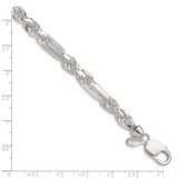 Sterling Silver 7mm D/C Figarope Chain - QF-27D2CC63-6187