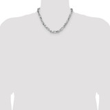 Sterling Silver 7mm D/C Figarope Chain - QF-42A41CDF-3737