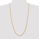 14k 30 inch 3mm Parisian Wheat with Lobster Clasp Chain
