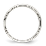 Sterling Silver 7mm Flat with Step Edge Size 6.5 Band