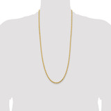 14K 30 inch 4.25mm Diamond-cut Rope with Lobster Clasp Chain