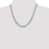 Sterling Silver 8.25mm D/C Flat Anchor Curb Chain - QF-0446B330-8580