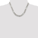 Sterling Silver 8.25mm Figaro Anchor Chain - QA-C77D482E-5811