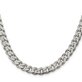 Sterling Silver 8.3mm Curb Chain - QC-15435487-7562