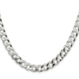 Sterling Silver 8.5mm Beveled Curb Chain - QF-276EDF35-5714