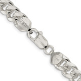 Sterling Silver 8.5mm Domed w/ Side D/C Curb Chain - QR-E990D5CC-5136