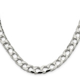 Sterling Silver 8.6mm D/C Square Curb Chain - QF-8C409927-8161