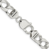 Sterling Silver 8.6mm D/C Square Curb Chain - QF-8C409927-8161