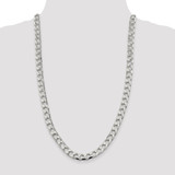 Sterling Silver 8.6mm D/C Square Curb Chain - QF-8C409927-8161