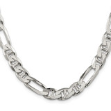 Sterling Silver 8.75mm Figaro Anchor Chain - QA-0D47AB11-2295
