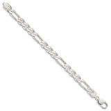 Sterling Silver 8.75mm Figaro Anchor Chain - QA-11E37B61-1703