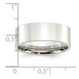 Sterling Silver 8mm Comfort Fit Flat Size 12 Band
