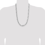 Sterling Silver 8mm D/C Figarope Chain - QF-251560E3-9887