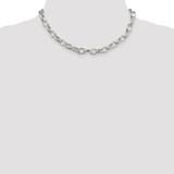 Sterling Silver 8mm Fancy Rolo Chain - QF-D1C0EAFA-6735