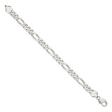 Sterling Silver 8mm Figaro Chain - QF-02250A8D-3515