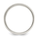 Sterling Silver 8mm Half Round Milgrain Size 12.5 Band