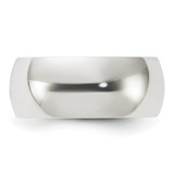Sterling Silver 8mm Half Round Size 7.5 Band