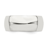 Sterling Silver 8mm Half Round Size 8.5 Band