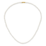 14k 3-4mm White Freshwater Cultured Pearl 14 inch Necklace, 5 inch Bracelet and Post Earrings Set