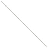 Sterling Silver 9 in Singapore Plus 1in ext. Chain Anklet