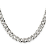 Sterling Silver 9.3mm Pav‚ Curb Chain - QC-2F28B380-2271