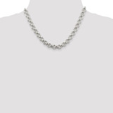 Sterling Silver 9.5mm Semi-solid Rolo Chain - QF-4B65A33A-9394
