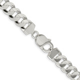 Sterling Silver 9.75mm Concave Beveled Curb Chain - QC-B88752A5-5985
