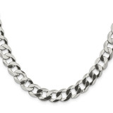 Sterling Silver 9.75mm Flat Curb Chain - QL-5A3357A1-7248
