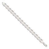 Sterling Silver 9.95mm Flat Anchor Chain - QL-B00E69DB-5036