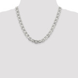 Sterling Silver 9.95mm Flat Anchor Chain - QL-C6AF2040-6412
