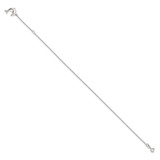 Sterling Silver 9in Plus 1in Ext Polished Dolphin Anklet