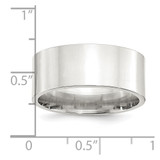 Sterling Silver 9mm Comfort Fit Flat Size 11.5 Band