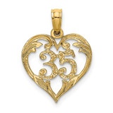 14K 35  In Heart Charm