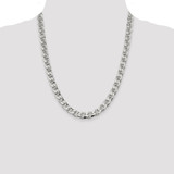 Sterling Silver 9mm D/C Flat Anchor Curb Chain - QF-B24C74F0-1504