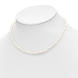 14k 3-5mm White Freshwater Cultured Pearl 14 inch Necklace, 5 inch Bracelet and Post Earrings Set