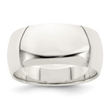 Sterling Silver 9mm Half Round Size 9 Band
