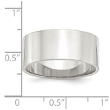 Sterling Silver 9mm Lightweight Flat Size 5.5 Band