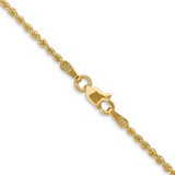 14K 36 inch 1.5mm Regular Rope with Lobster Clasp Chain