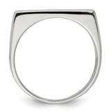 Sterling Silver 9x19mm Closed Back Signet Ring - QR-F2701401-6032