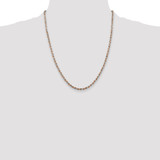 Sterling Silver And Rose Vermeil 2.5mm Diamond-cut Rope Chain - QD-734AED6E-4622