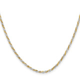 Sterling Silver And Vermeil 1.85mm Diamond-cut Rope Chain - QD-A3EF00C4-6615