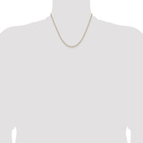 Sterling Silver And Vermeil 1.85mm Diamond-cut Rope Chain - QD-A3EF00C4-6615
