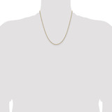 Sterling Silver And Vermeil 1.85mm Diamond-cut Rope Chain - QD-D3CB35FC-3316